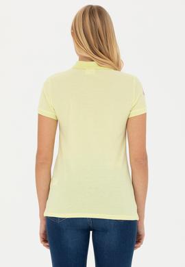 Kadın Açık Sarı Basic Tişört - 50262695107