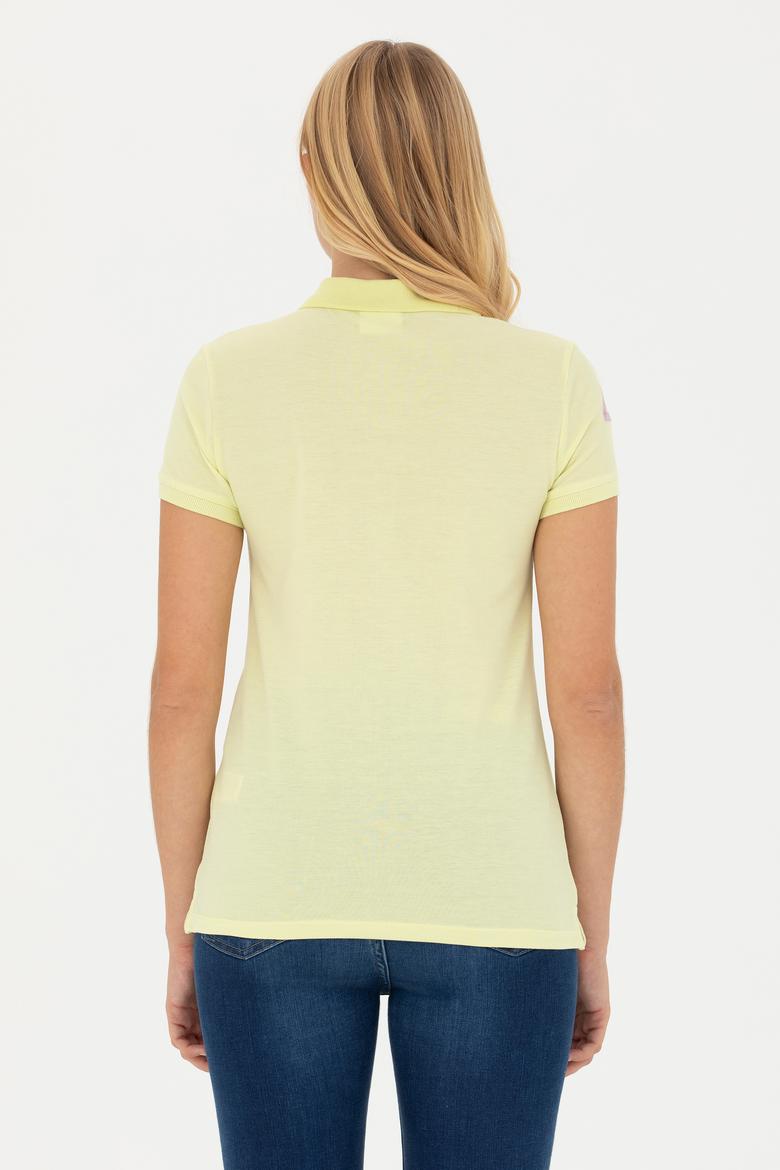 Kadın Açık Sarı Basic Tişört - 50262695107