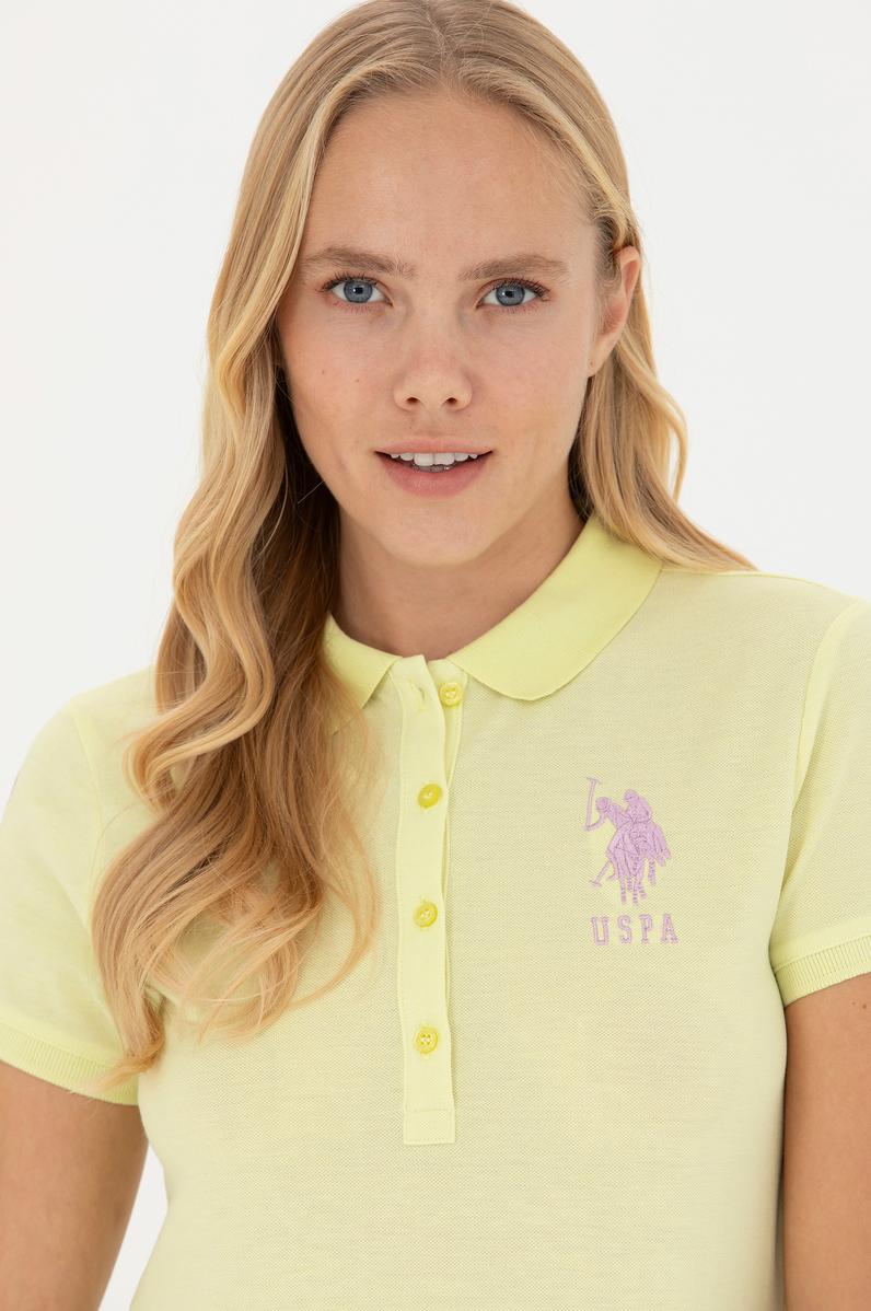 Kadın Açık Sarı Basic Tişört