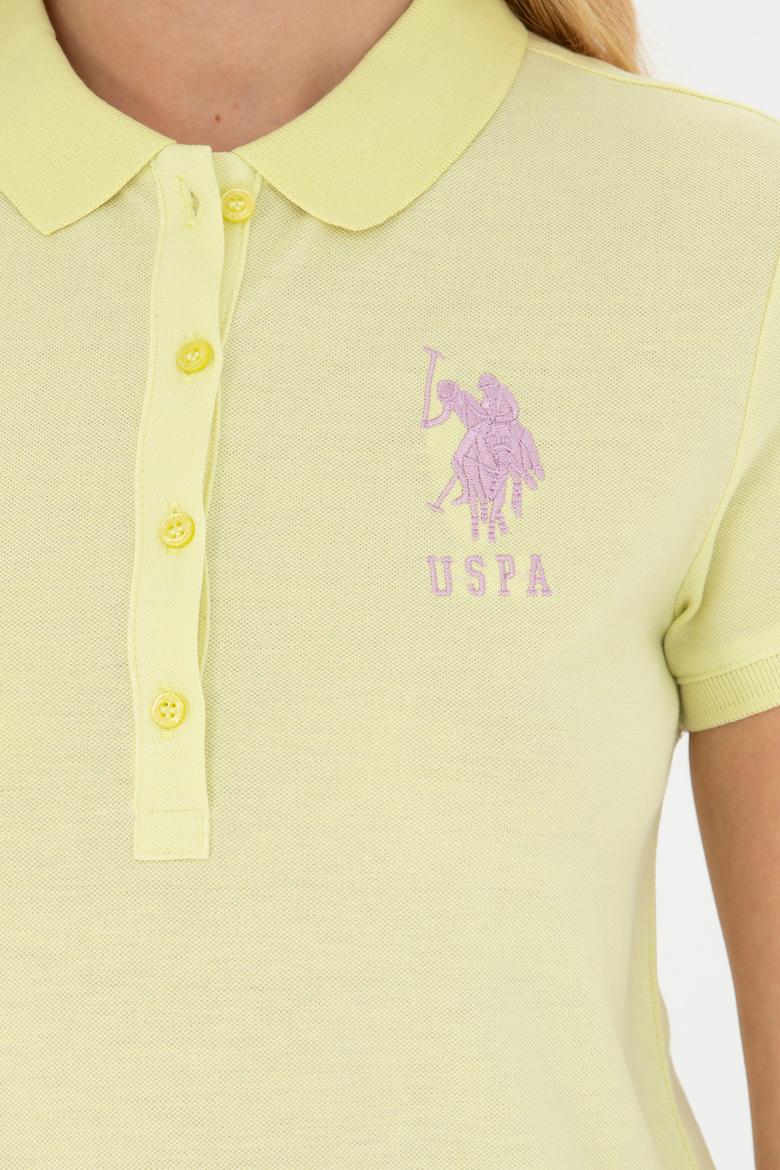 Kadın Açık Sarı Basic Tişört - 50262695107