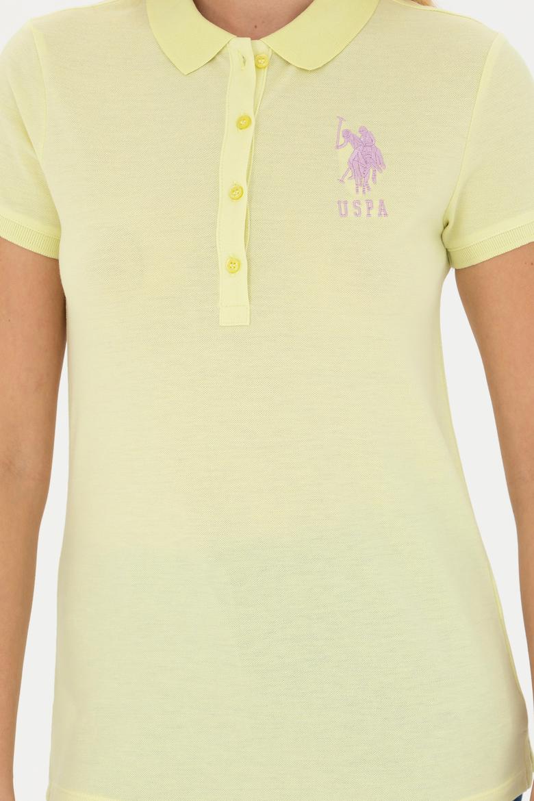 Kadın Açık Sarı Basic Tişört - 50262695107