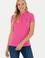 Kadın Fuşya Basic Polo Yaka Tişört