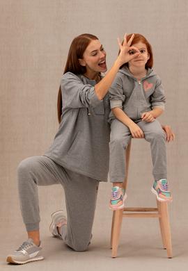 Kız Çocuk Gri Melanj Eşofman Altı - 50276869031