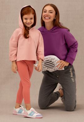 Kadın Violet Kapüşonlu Sweatshirt - 50271652020