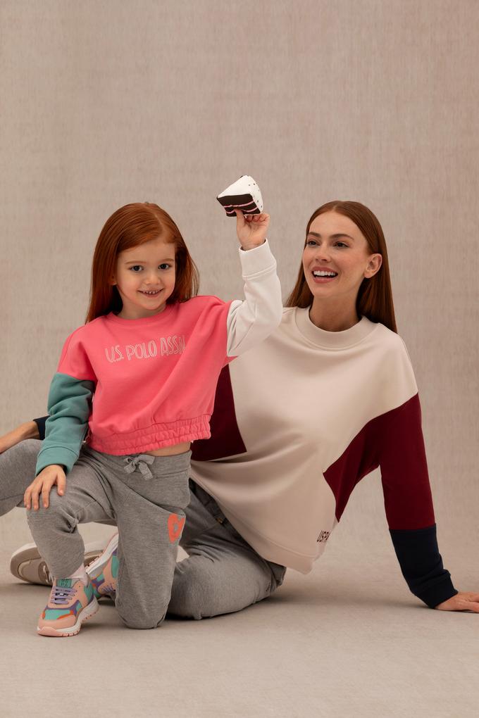 Kız Çocuk Pembe Sweatshirt