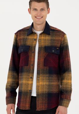 Erkek Açık Haki Uzun Kollu Gömlek - 50272716005