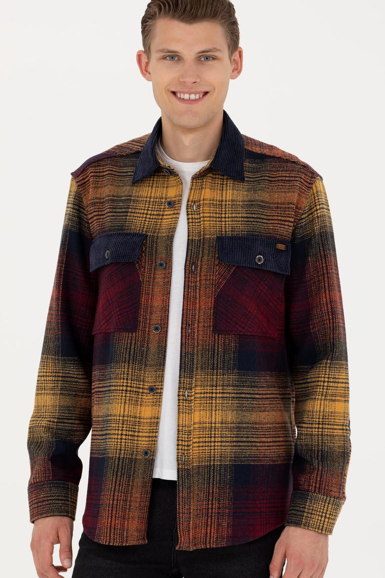 Erkek Açık Haki Uzun Kollu Gömlek - 50272716005