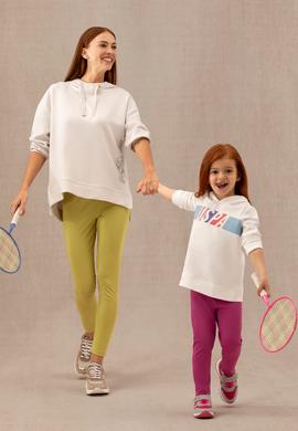 Çocuk Ekru Kapüşonlu Sweatshirt - 50276898003