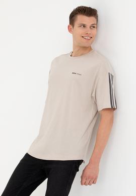 Erkek Bej Tişört - 50270793036