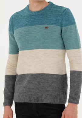 Erkek Petrol Kazak - 50271006011