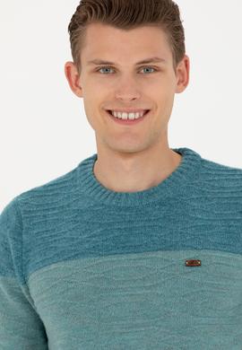 Erkek Petrol Kazak - 50271006011