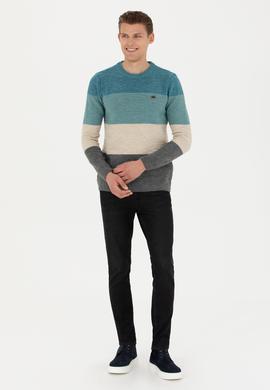 Erkek Petrol Kazak - 50271006011