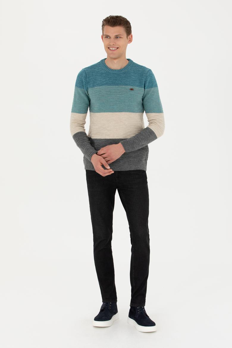 Erkek Petrol Kazak - 50271006011