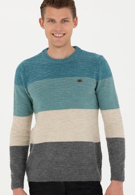 Erkek Petrol Kazak - 50271006011