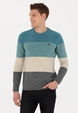 Erkek Petrol Kazak - 50271006011