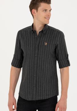 Erkek Antrasit Uzun Kollu Gömlek - 50272687023