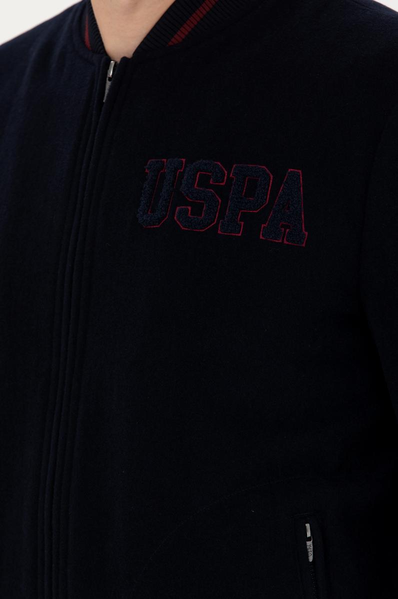 Erkek Lacivert Kaşe Mont