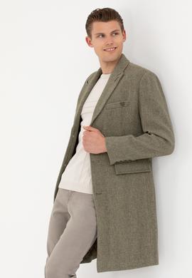 Erkek Kahverengi Kaşe Kaban - 50273138002