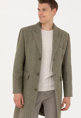 Erkek Kahverengi Kaşe Kaban - 50273138002