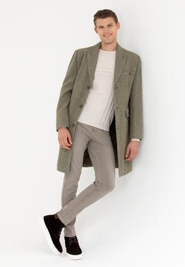 Erkek Kahverengi Kaşe Kaban - 50273138002