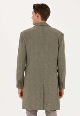 Erkek Kahverengi Kaşe Kaban - 50273138002