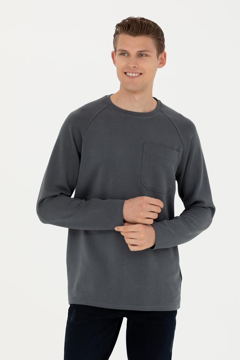 Erkek Antrasit Sweatshirt