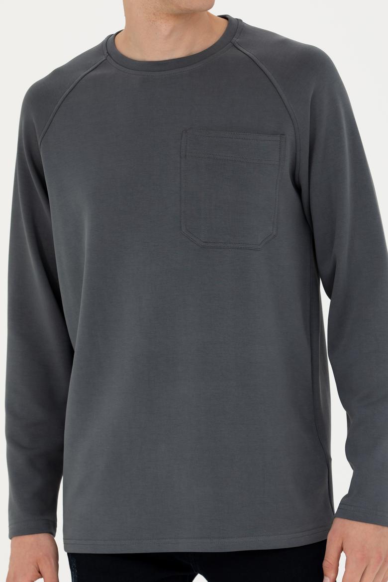 Erkek Antrasit Sweatshirt - 50270814046