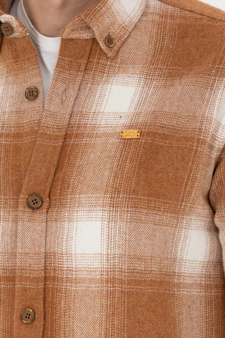 Erkek Hardal Uzun Kollu Gömlek - 50272653010