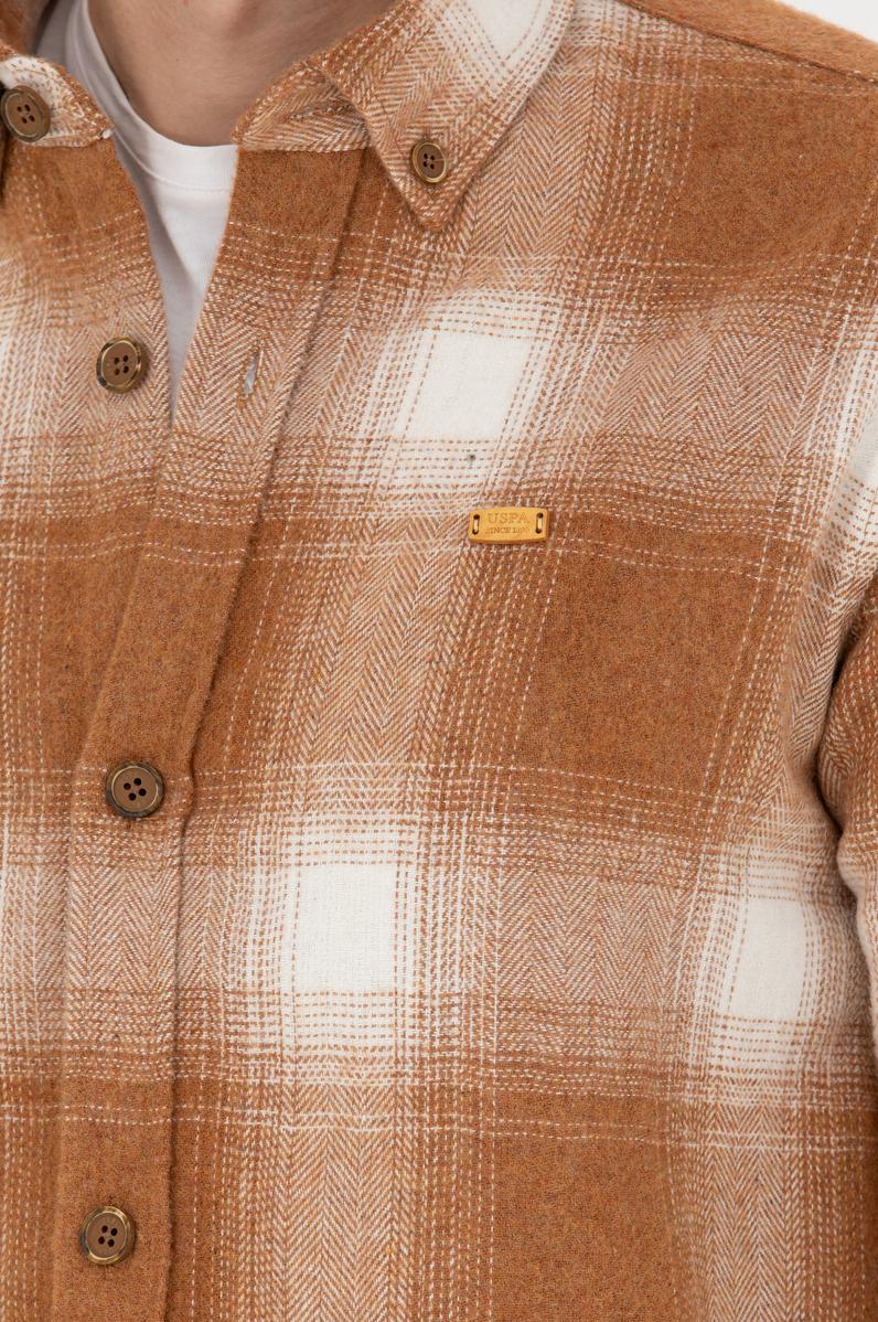 Erkek Hardal Uzun Kollu Gömlek