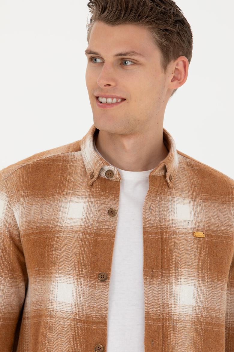 Erkek Hardal Uzun Kollu Gömlek - 50272653010