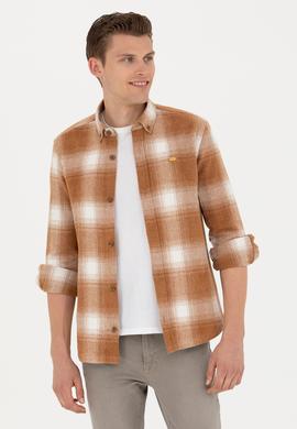 Erkek Hardal Uzun Kollu Gömlek - 50272653010