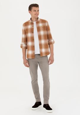 Erkek Hardal Uzun Kollu Gömlek - 50272653010