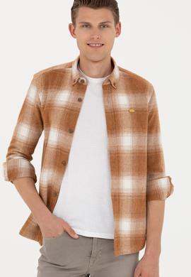 Erkek Hardal Uzun Kollu Gömlek - 50272653010