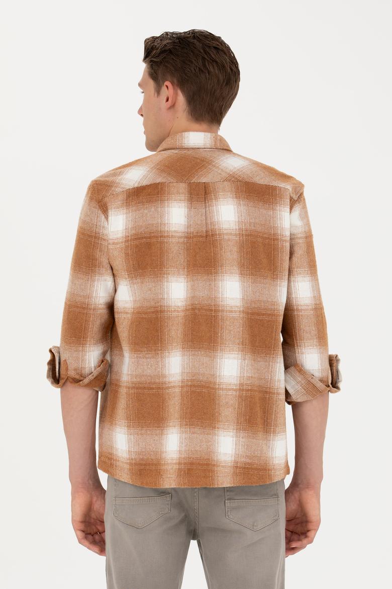 Erkek Hardal Uzun Kollu Gömlek - 50272653010