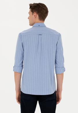 Erkek Mavi Uzun Kollu Gömlek - 50277946007