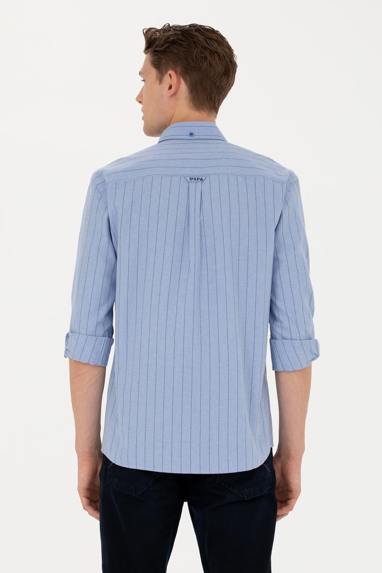 Erkek Mavi Uzun Kollu Gömlek - 50277946007