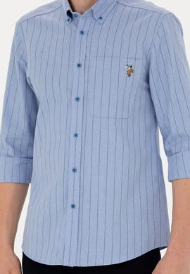 Erkek Mavi Uzun Kollu Gömlek - 50277946007