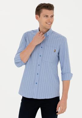 Erkek Mavi Uzun Kollu Gömlek - 50277946007