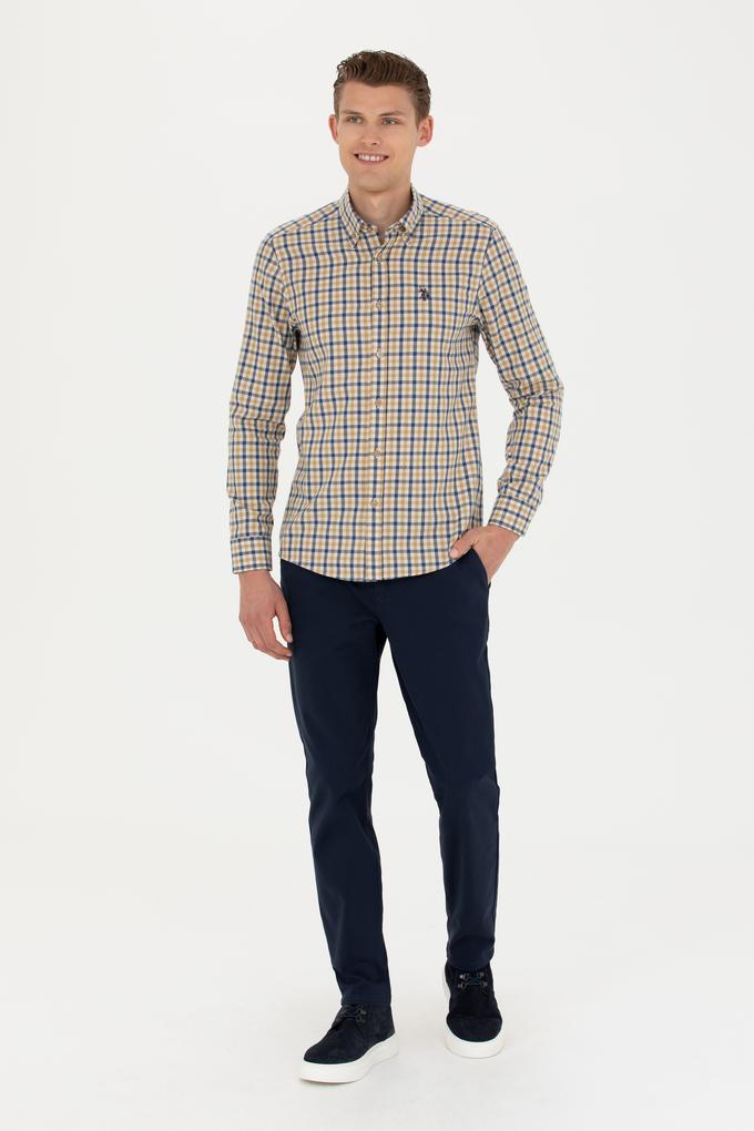 Erkek Lacivert Kanvas Pantolon