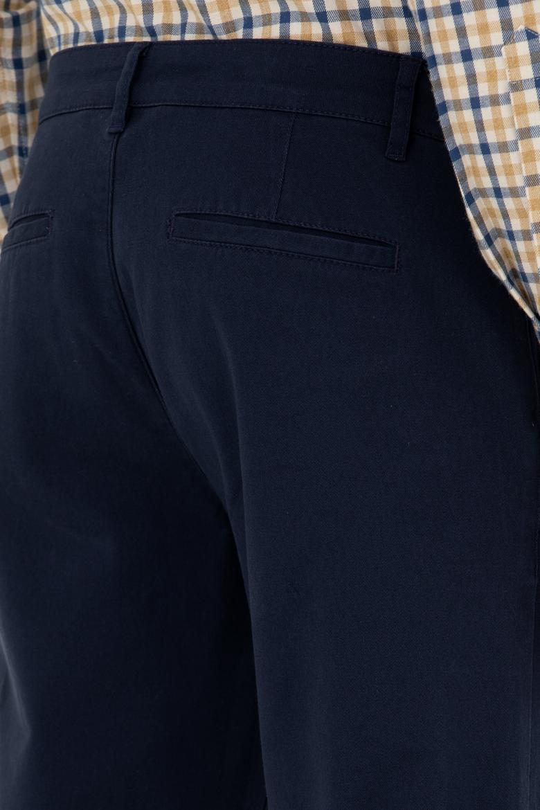 Erkek Lacivert Kanvas Pantolon - 50275530011