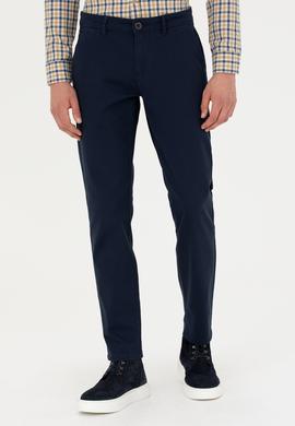 Erkek Lacivert Kanvas Pantolon - 50275530011