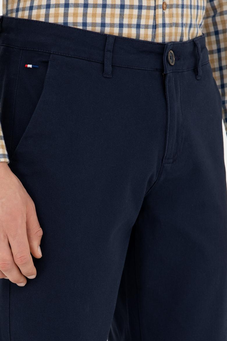 Erkek Lacivert Kanvas Pantolon - 50275530011