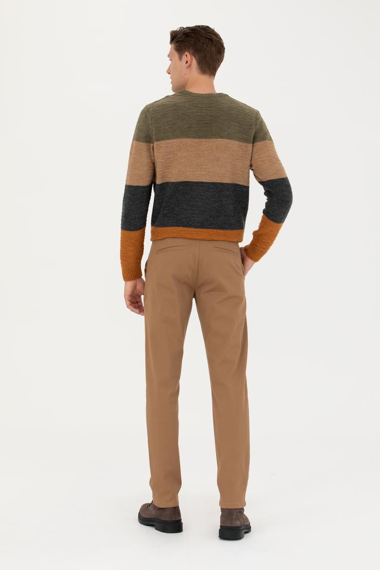 Erkek Camel Kanvas Pantolon - 50275530007