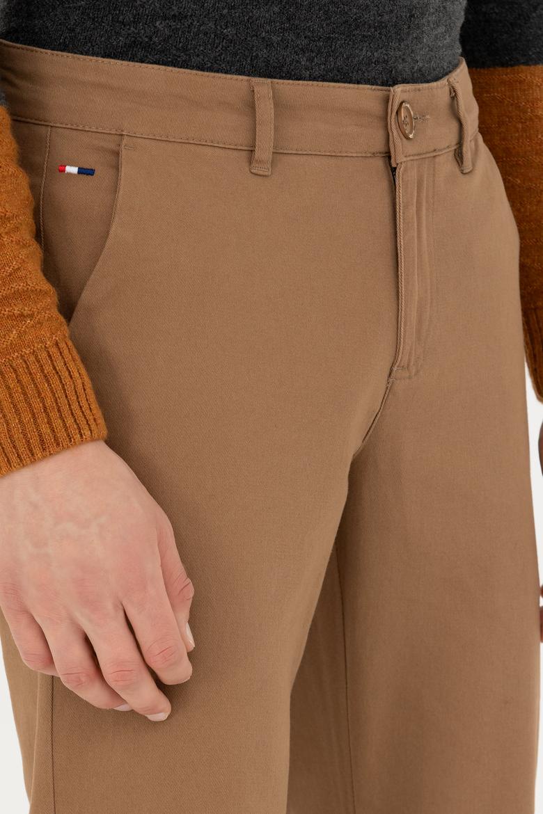 Erkek Camel Kanvas Pantolon - 50275530007