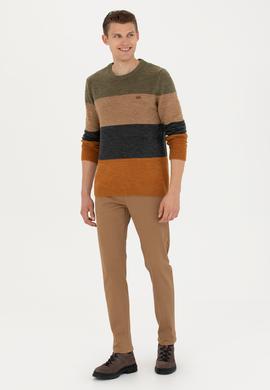 Erkek Camel Kanvas Pantolon - 50275530007