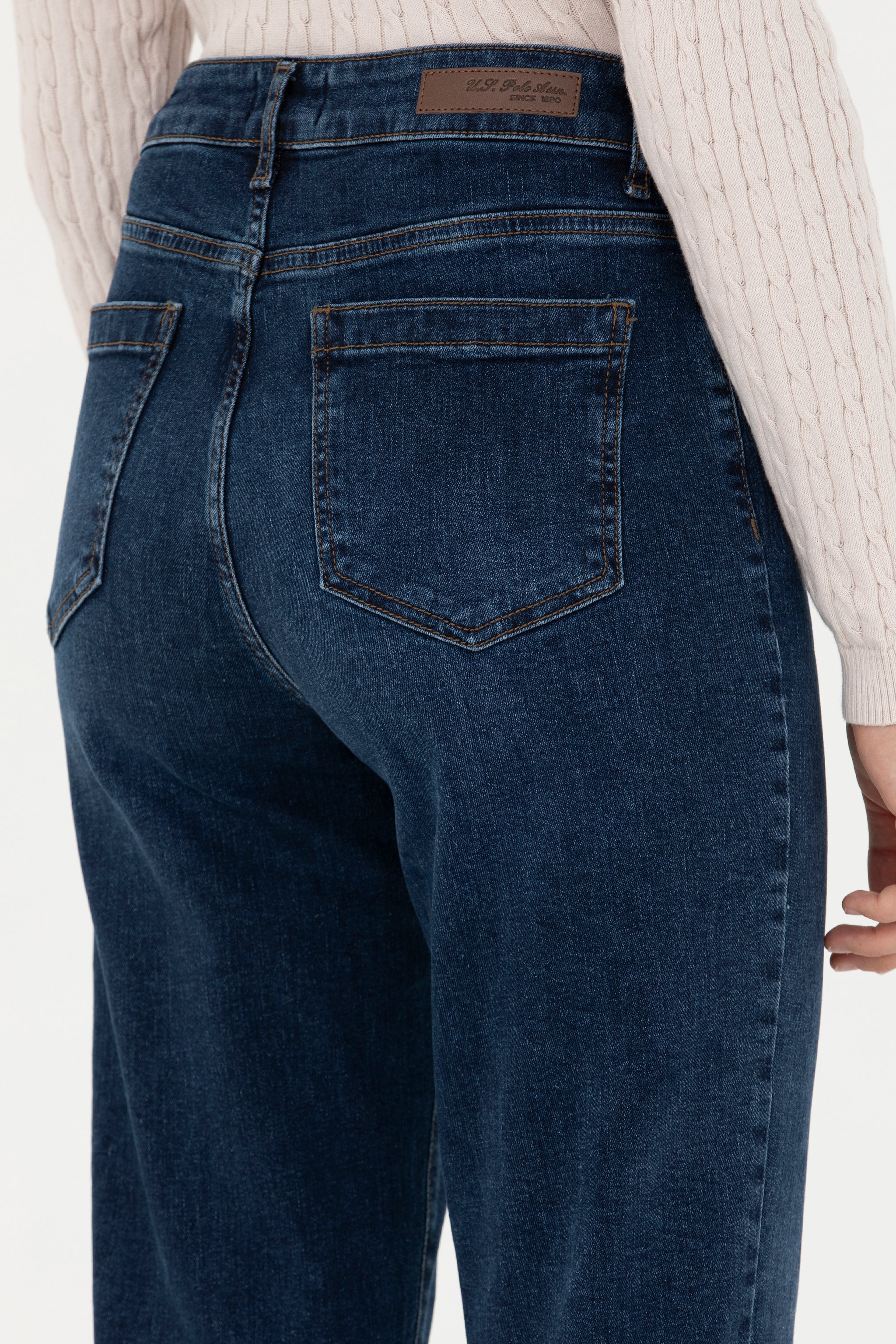 Kadın Koyu Mavi Jean Pantolon - Image 7