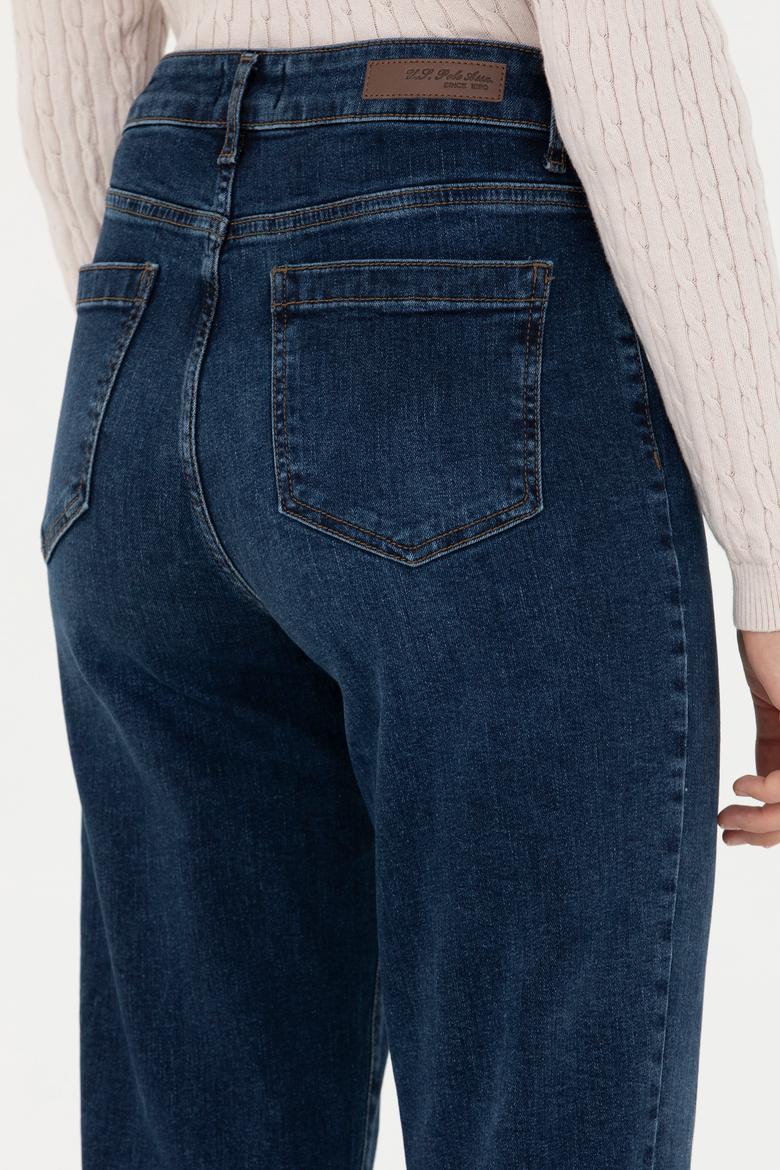 Kadın Koyu Mavi Jean Pantolon - 50276166006