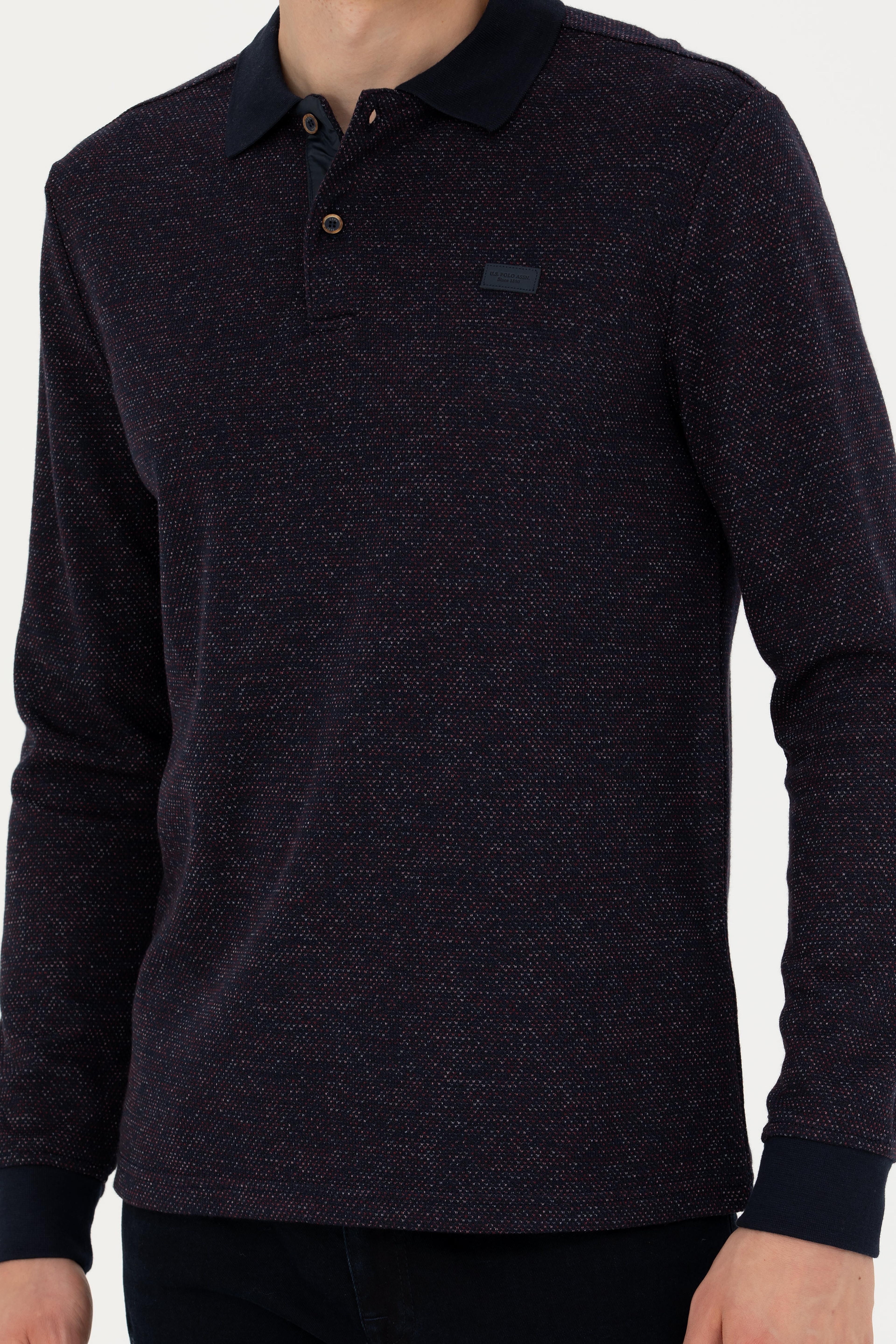 Erkek Lacivert Sweatshirt - Image 6