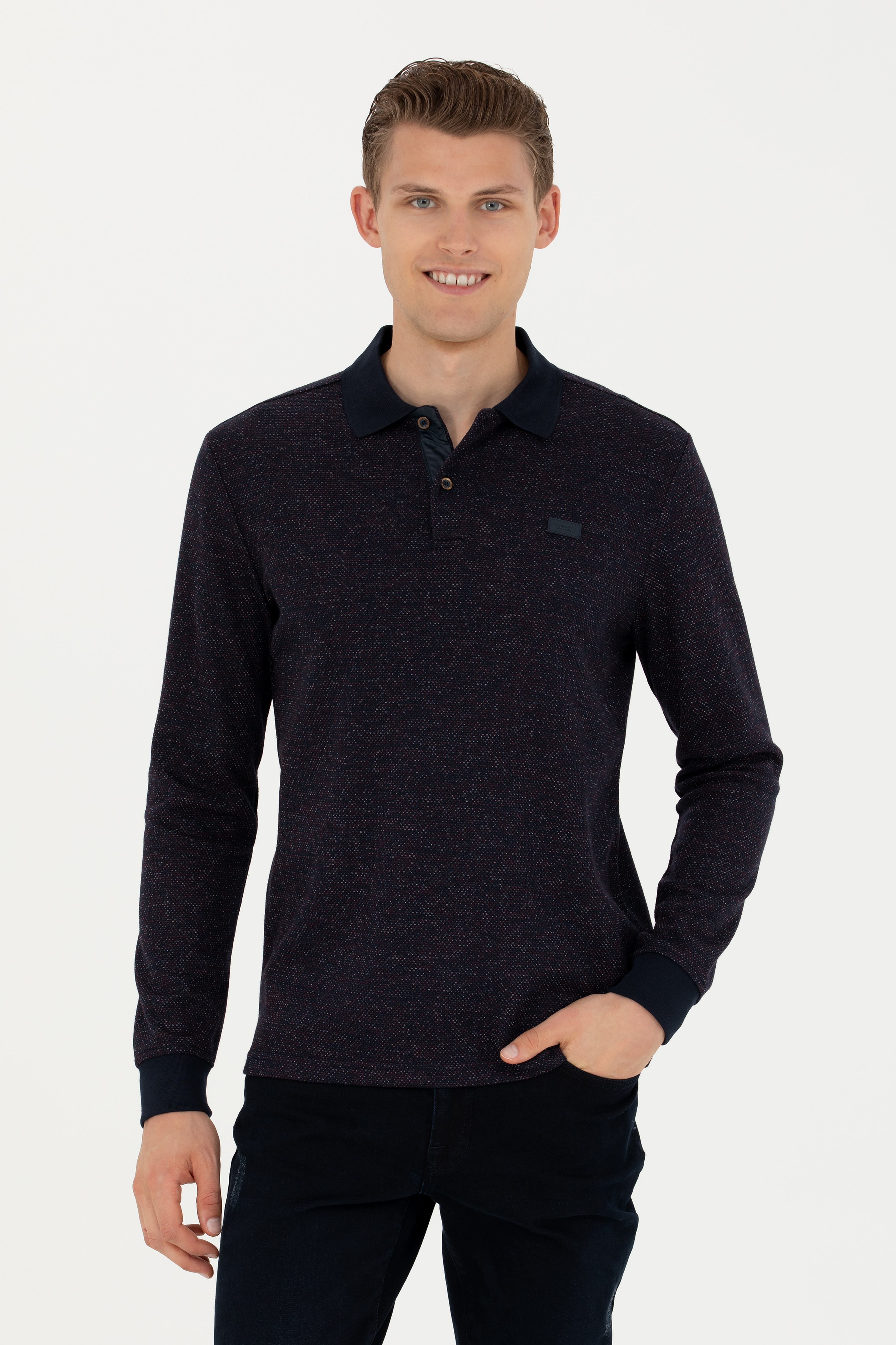 Erkek Lacivert Sweatshirt - Image 1