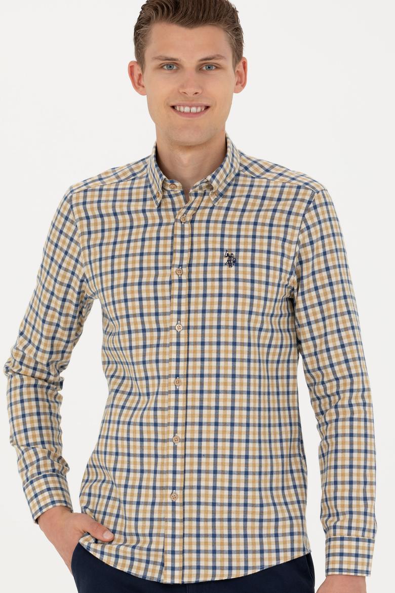 Erkek Kum Uzun Kollu Gömlek - 50279414088
